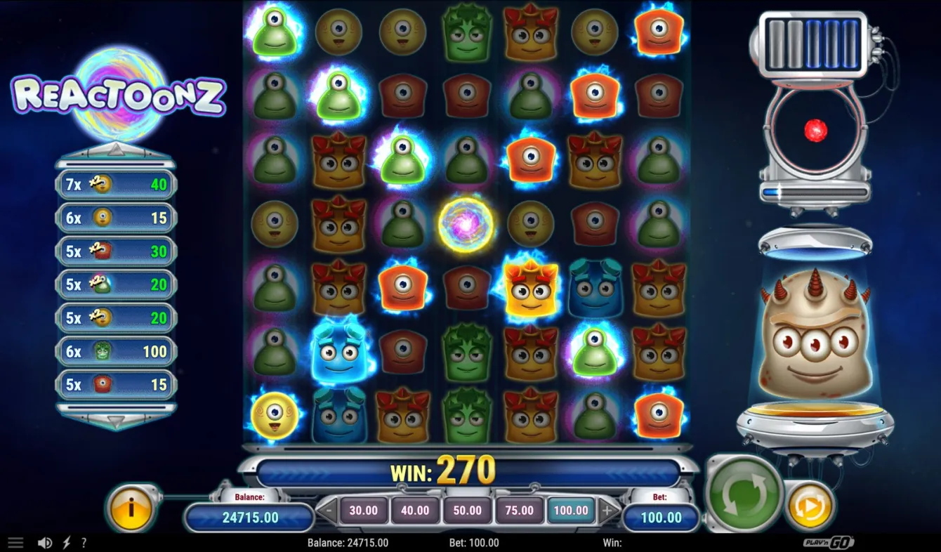 Reactoonz Slot