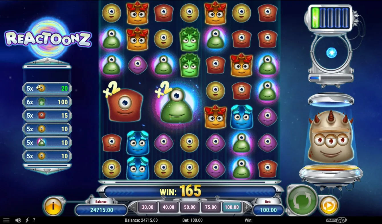 Reactoonz Slot