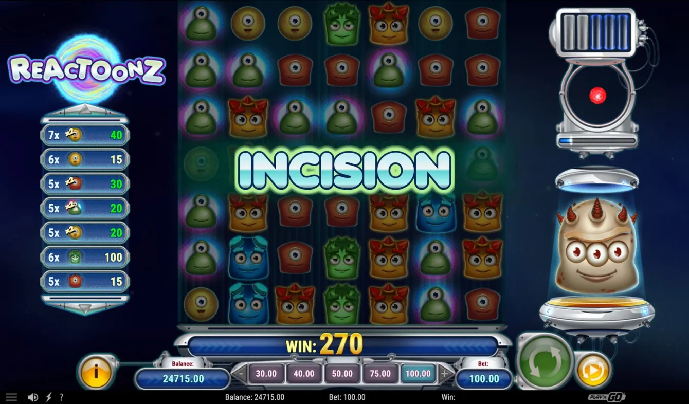 Reactoonz Slot