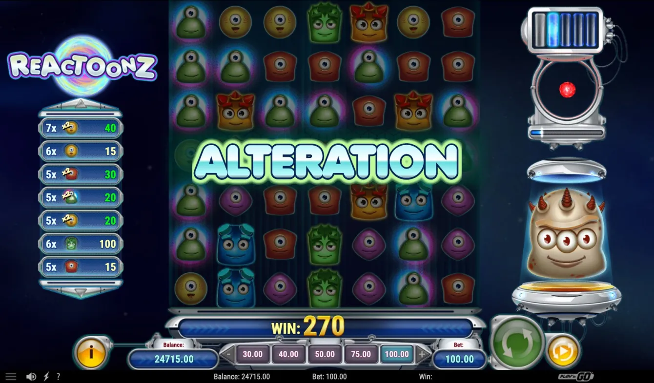 Reactoonz Slot