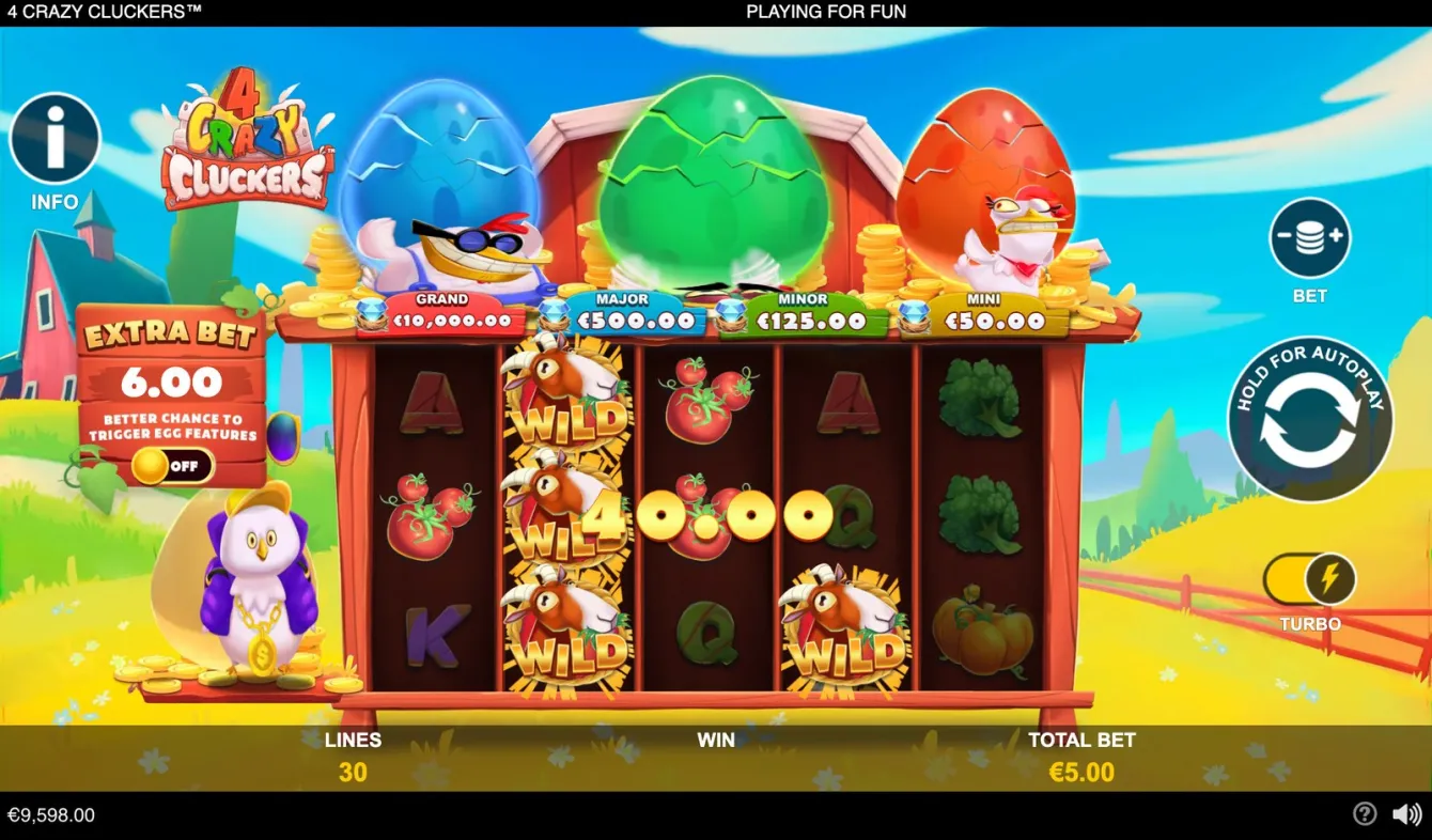 4 Crazy Cluckers Slot