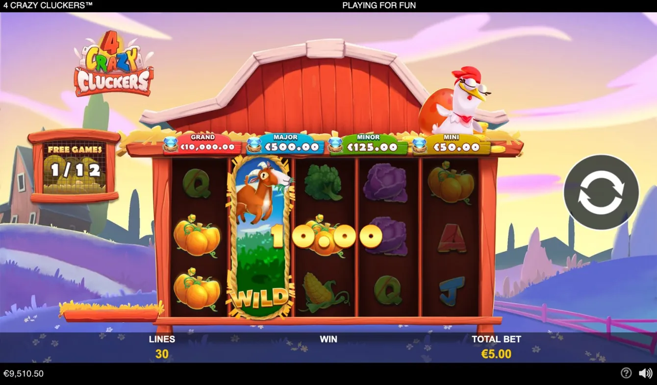 4 Crazy Cluckers Slot
