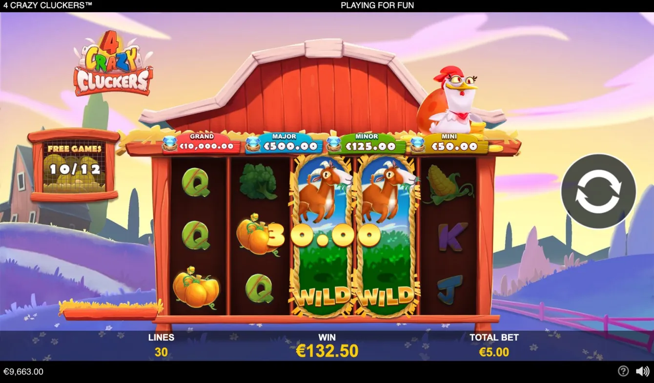 4 Crazy Cluckers Slot