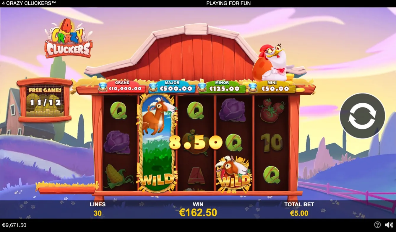 4 Crazy Cluckers Slot