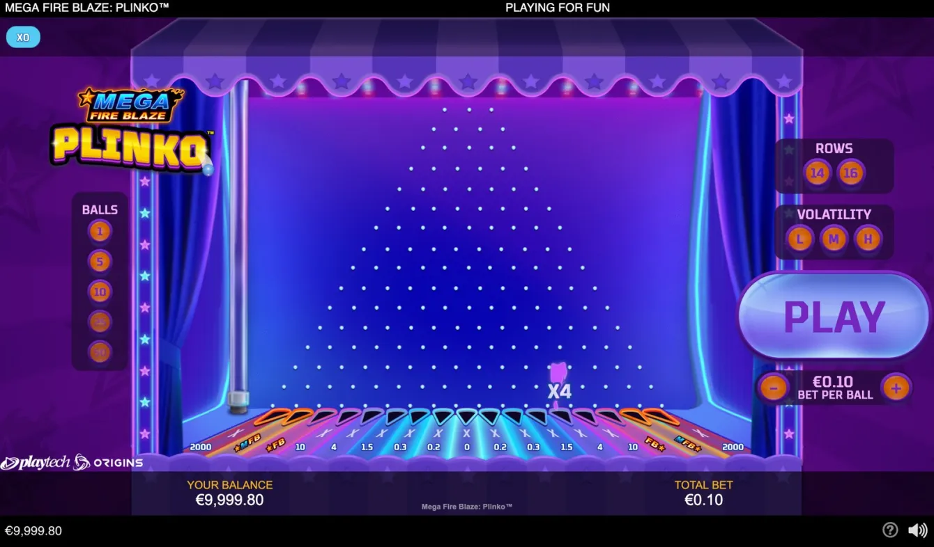 Mega Fire Blaze: Plinko Slot