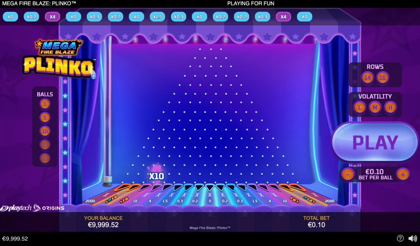 Mega Fire Blaze: Plinko Slot