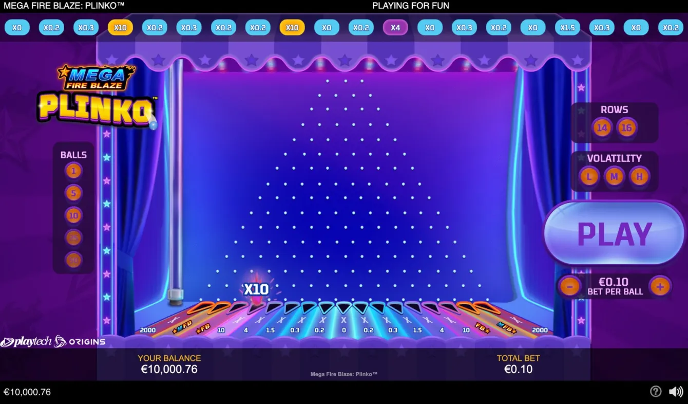 Mega Fire Blaze: Plinko Slot