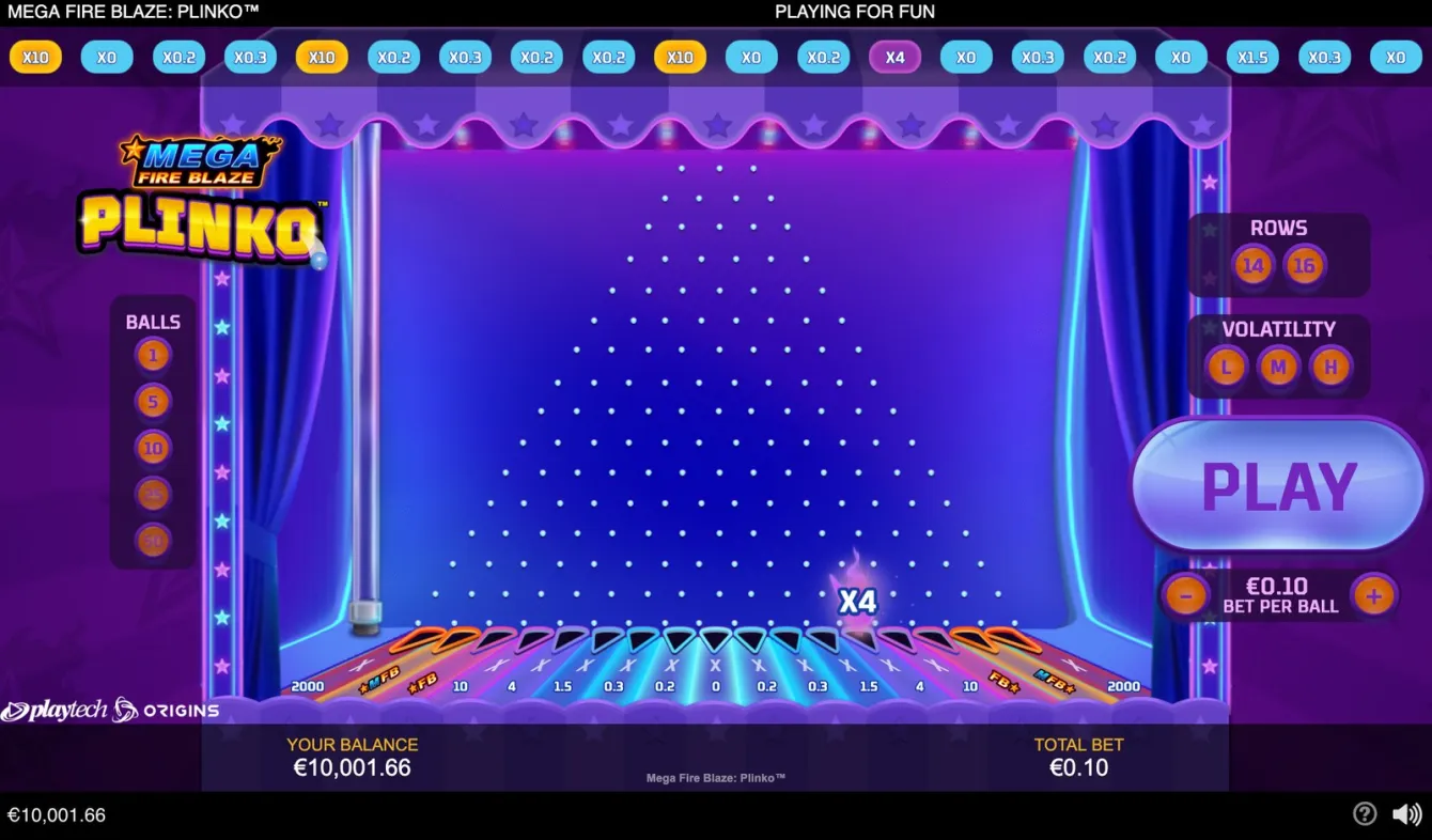 Mega Fire Blaze: Plinko Slot