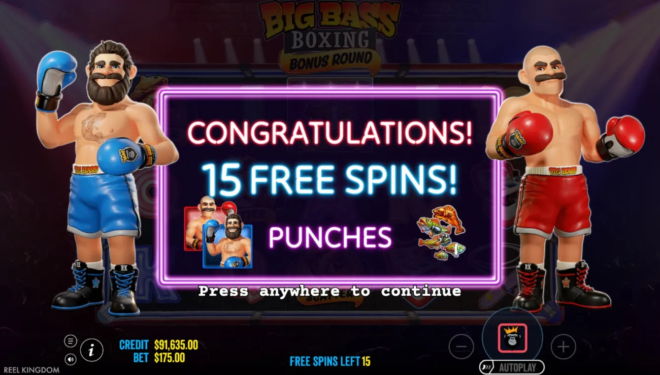 Big Bass Boxing Bonus Round Slot