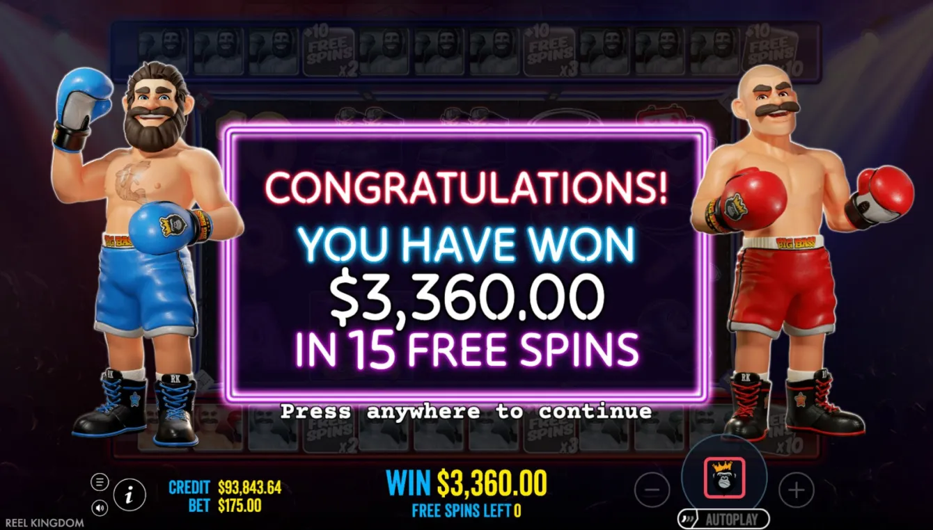 Big Bass Boxing Bonus Round Slot