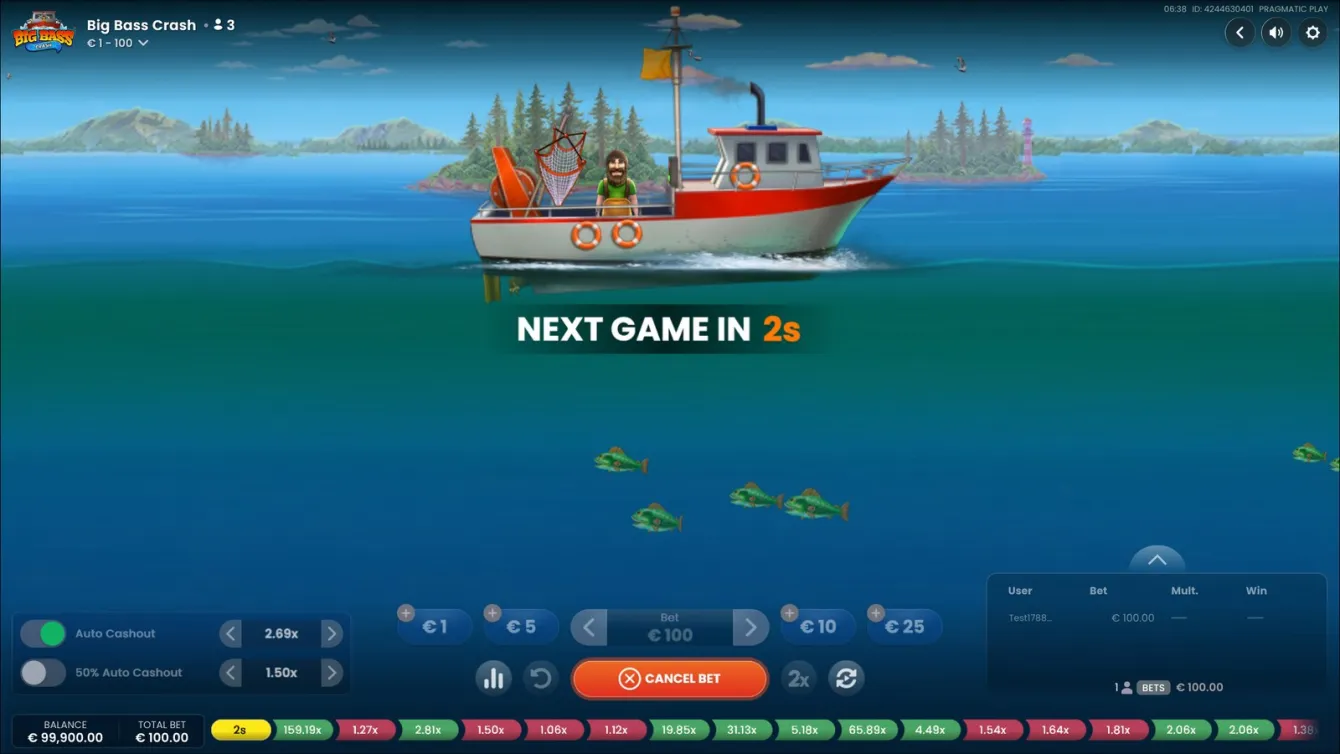 Big Bass Crash Slot