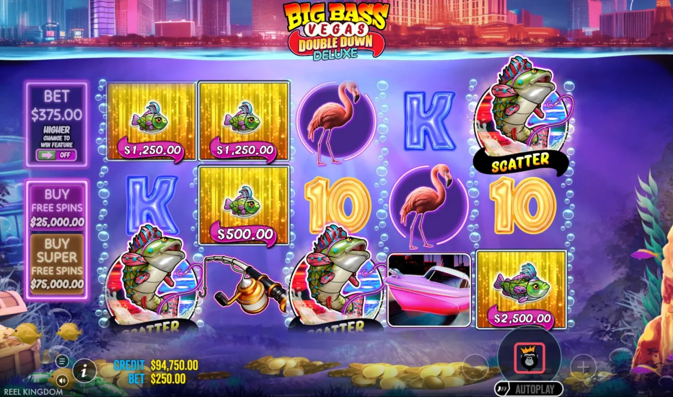 Big Bass Vegas Double Down Deluxe Slot