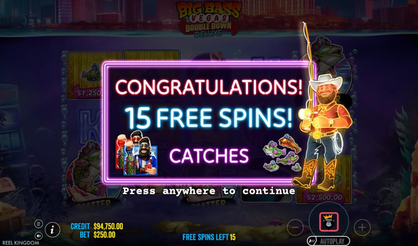 Big Bass Vegas Double Down Deluxe Slot