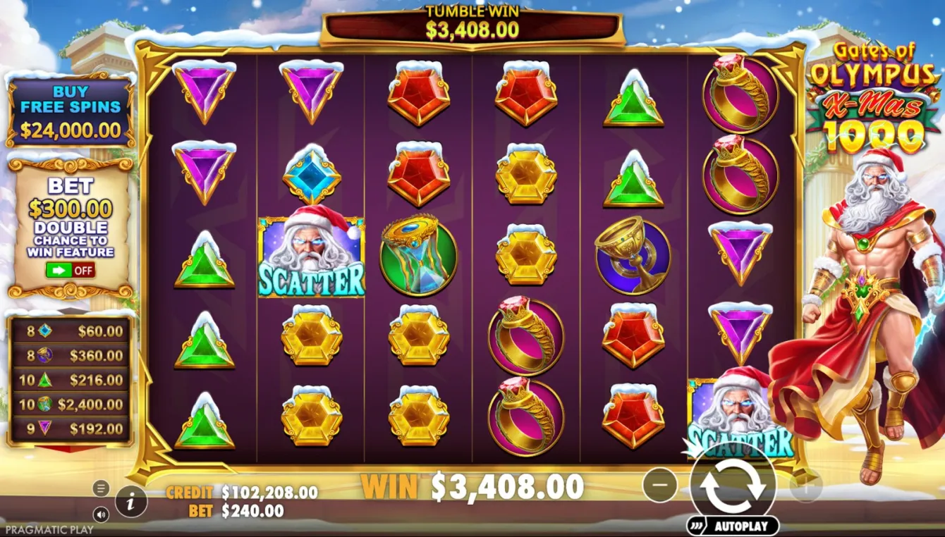 Gates of Olympus Xmas 1000 Slot